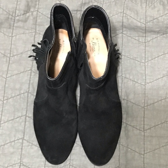 Bass suede fringed leather booties - Picture 3 of 7